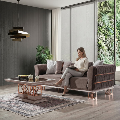 Living room three-seater sofa 3-seater sofas seating modern design couch furniture style
