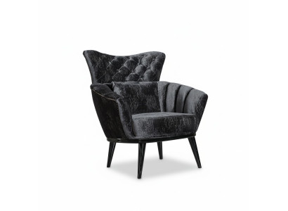 Furniture Design Armchair Modern Design Armchair Textile Living Room Black