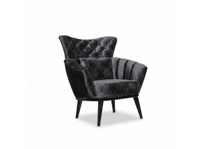 Furniture Design Armchair Modern Design Armchair Textile Living Room Black