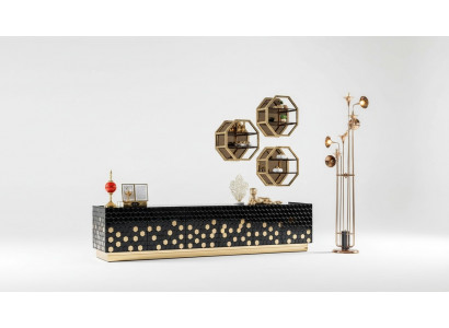 TV cabinet, RTV television stand, sideboard cabinet, lowboard 260cm metal