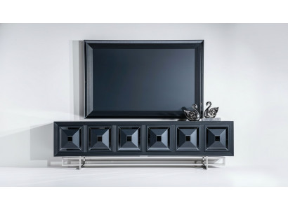 Living room TV cabinet TV stand cabinet lowboard new black