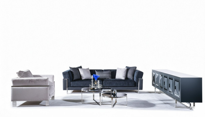 Living room sofa set 3+1 seater coffee table sofa armchair set 4-piece.