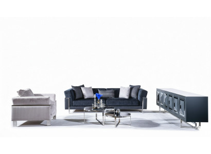 Living room sofa set 3+1 seater coffee table sofa armchair set 4-piece.