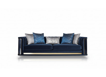 Luxury Three-Seater Sofa 3-Seater Sofas Seating Design Furniture Couches Black