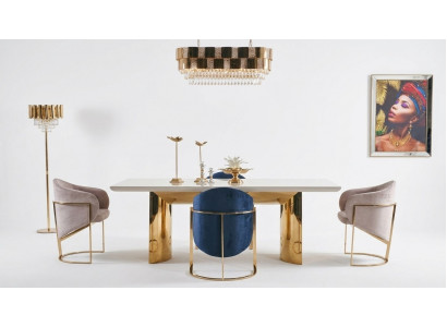 Dining Room Set Table + 4x Chairs Dining Chair Set Table Group 5-piece