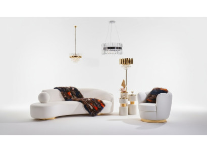 Luxury sofa set white sofa suite armchair 3+1 seat fabric design sofa group