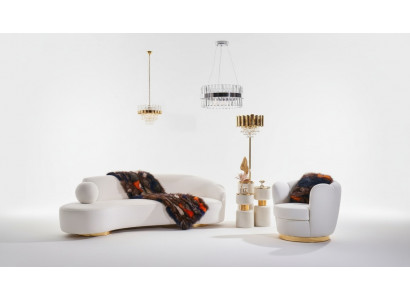 Luxury sofa set white sofa suite armchair 3+1 seat fabric design sofa group