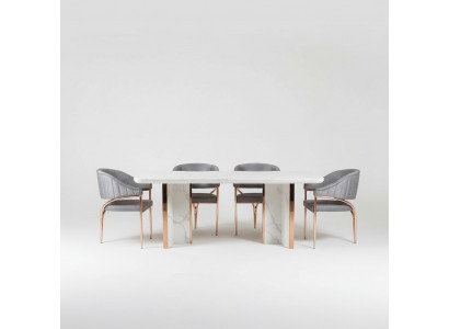 Dining table suite group dining room table chair set 4x chairs 5-piece new