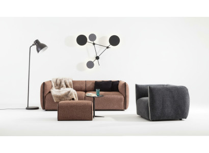 Luxury Couch 4+1 Furniture Sofa Couching Sofa Set 2-piece Sofa Set brown
