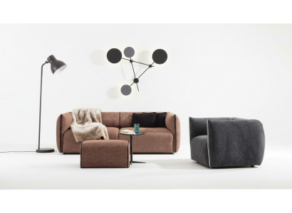 Luxury Couch 4+1 Furniture Sofa Couching Sofa Set 2-piece Sofa Set brown