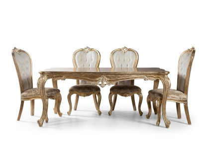 Dining room dining table chair group set wood table tables baroque sets 5-piece set