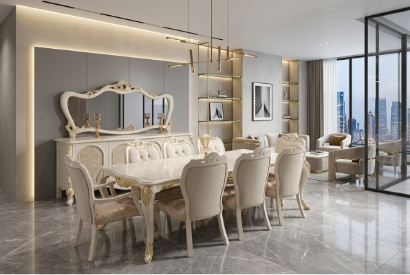 Tables Dining room table Dining table Dining room Wood Table Baroque Dining Luxury Furniture New