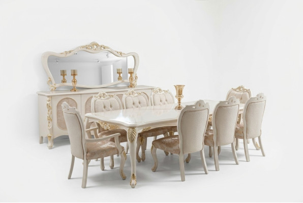 Tables Dining room table Dining table Dining room Wood Table Baroque Dining Luxury Furniture New