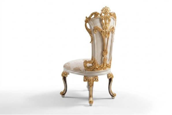 Dining room chair chair chairs wood luxury dining room dining fabric style baroque rococo