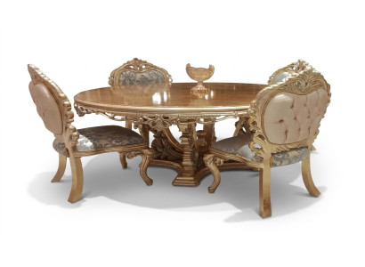 Round dining table dining room table dining room tables table baroque dining luxury furniture wood