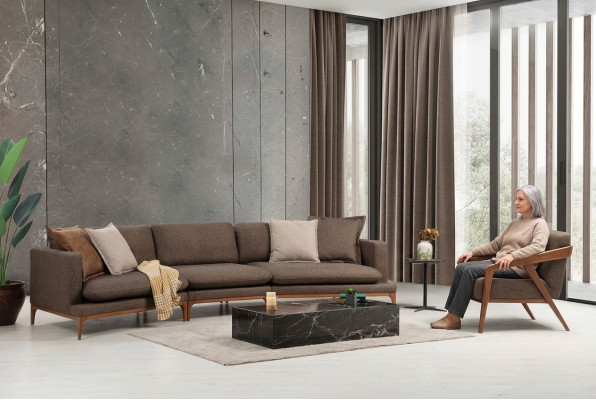Corner sofa set armchair sofa corner sofas seating luxury seats set fabric new