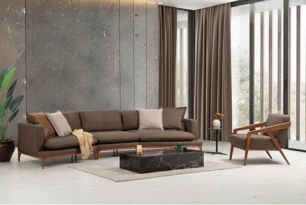 Corner sofa set armchair sofa corner sofas seating luxury seats set fabric new