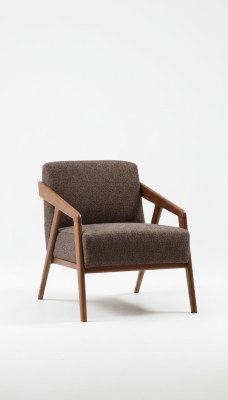 Armchair Seat Living Room 1 Seater Fabric Polyester Style Modern Design Luxury New