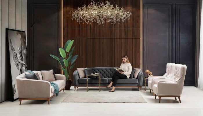 Sofa set, luxury sofa suite, sofas, armchair, 4+3+1 seater, modern 3-piece set design