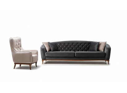 Luxury Couch Sofa Set Complete Sofa Set 4+1 Seater Armchair Fabric Set New