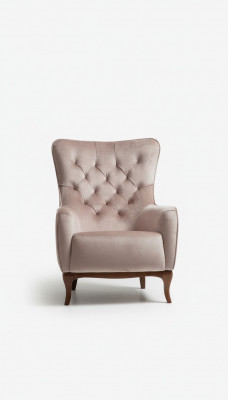 Single-seater armchair luxury 1-seater upholstered seat designer textile fabric modern