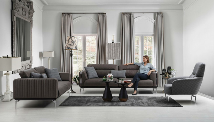 Sofa set Sofa Set Sofas 3+3+1 Seater Armchair Modern Polyester Three-seater
