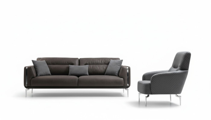 Luxury sofa set 3+1 seater armchair modern polyester new