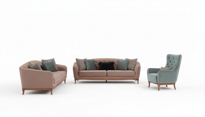 Luxury sofa set sofa suite sofas 4+3+1 seater fabric 3-piece couch set upholstery