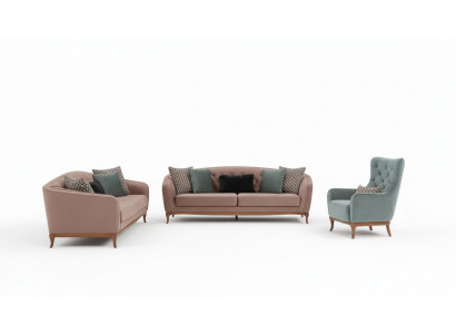 Luxury sofa set sofa suite sofas 4+3+1 seater fabric 3-piece couch set upholstery