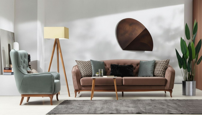 Suite Sofa Suite Luxury Sofa 4+1 Seat Group Living Room Fabric Design Furniture