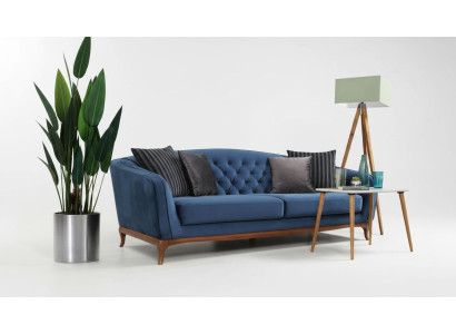 Luxury Sofa Design Three-Seater Modern Couch Blue Couches Furniture Upholstery Loft New