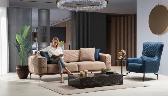 Luxury Sofa Set Sofas Armchair 3+1 Seater Modern Set Design Group