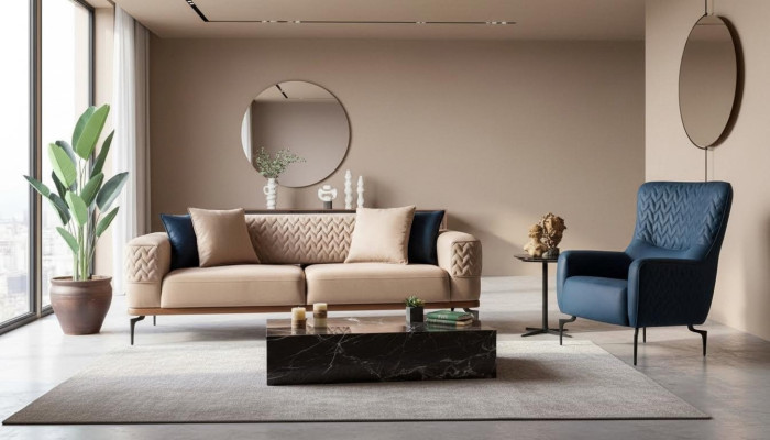 Luxury Sofa Set Sofas Armchair 3+1 Seater Modern Set Design Group