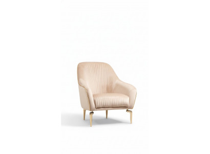 Armchair Single Luxury Upholstery Seat Designer Textile Seat Fabric Modern