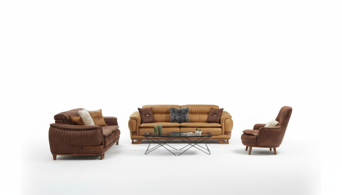 Sofa Set Complete Couch Set 3+3+1 Seater Armchair