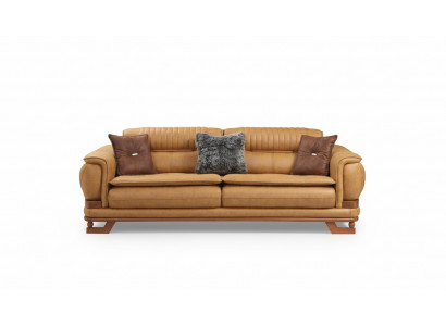 Three-seater sofa, three-seater couch, three-seater sofas, design living room, faux leather.