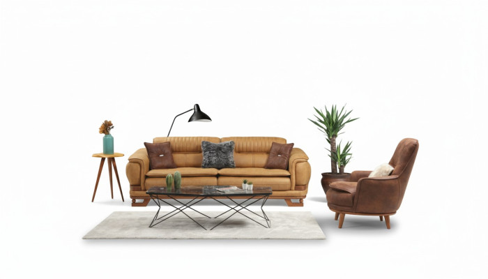 Luxury Sofa Set Complete Couch Set 3+1 Seater Armchair