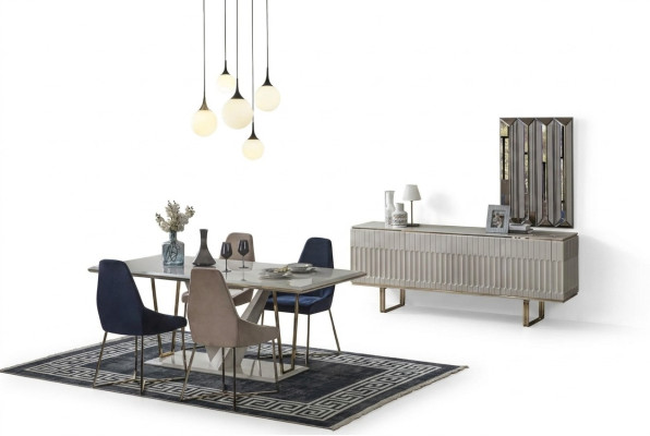 Dining set, dining room, dining table, sideboard, dining chair, dining group, dining nook, 6-piece set