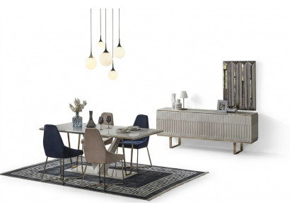 Dining set, dining room, dining table, sideboard, dining chair, dining group, dining nook, 6-piece set