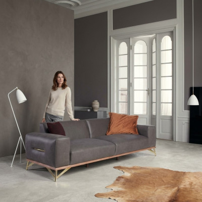 Three-seater sofa 3-seater luxury sofas living room furnishings modern fabric design