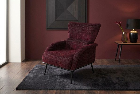Armchair Single-Seater 1 Seat Fabric Modern Chair Living Room Furniture Textile Club Chair