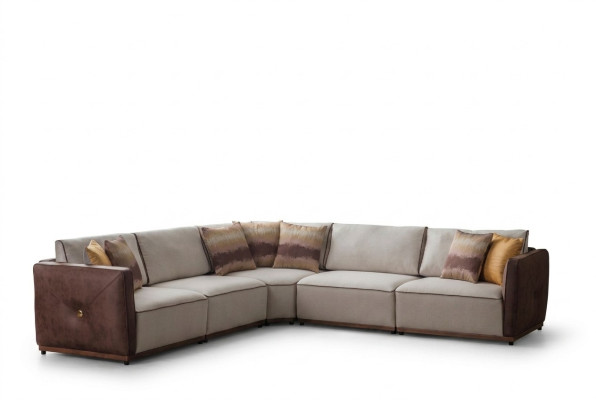 Luxury Corner Sofa, Sofas L-Shaped, Large Sofa Corner Living Room, Polyester, Modern Fabric, New
