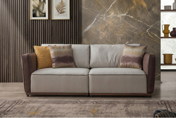 Two-seater sofa luxury 2 seater sofas seat living room modern polyester fabric new