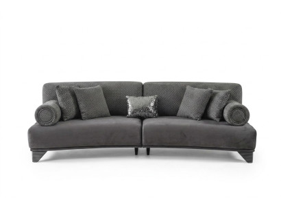 Luxury Sofa Three-Seater 3-Seater Sofas Living Room Curved Couch Fabric Design New