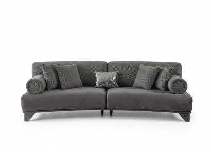 Luxury Sofa Three-Seater 3-Seater Sofas Living Room Curved Couch Fabric Design New