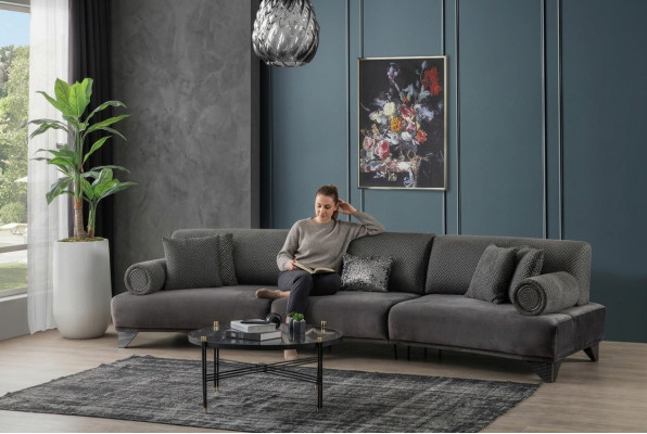 5-seater sofa couch upholstered sofa XXL sofas living room fabric big living landscape