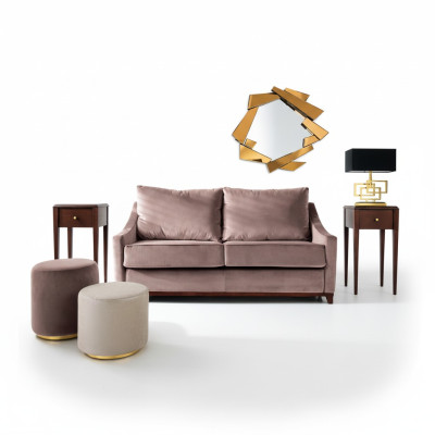 Living room set sofa couch side table stool sofas couches furniture textile 3-piece.