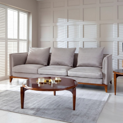 3-seater sofa set coffee table sofas three-seater fabric table luxury modern 2-piece