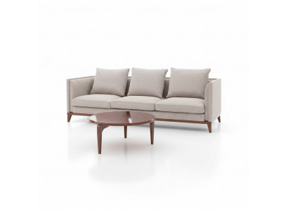 3-seater sofa set coffee table sofas three-seater fabric table luxury modern 2-piece