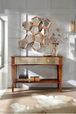 Console table bedroom console table wood luxury classic dresser brown new